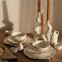 Тарелка большая "Белый Жемчуг 2" купить в интернет-магазине Антикварня