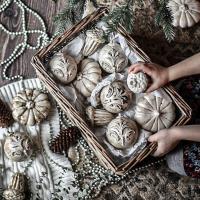 Елочная игрушка "Желудь с патиной" купить в интернет-магазине Антикварня