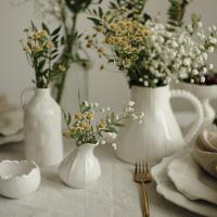 Сливочник "Белый Жемчуг волна" купить в интернет-магазине Антикварня