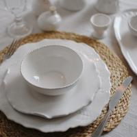 Столовый сервиз ручной работы "Жемчуг с подсвечниками и акссессуарами" купить в интернет-магазине Антикварня