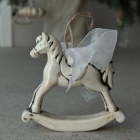 Елочная игрушка "Лошадка классическая" купить в интернет-магазине Антикварня