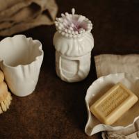 Мыльница со сливом Белый Жемчуг купить в интернет-магазине Антикварня