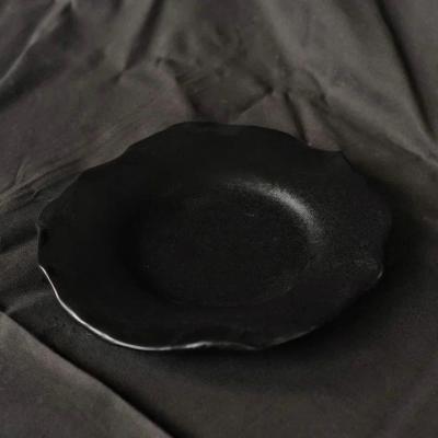 Тарелка средняя "Черный жемчуг" ручной работы, купить в интернет-магазине антикварня