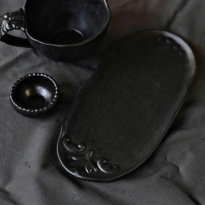 Блюдо "Черный Жемчуг винтаж" ручной работы, купить в интернет-магазине антикварня