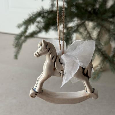 Елочная игрушка "Лошадка классическая" ручной работы, купить в интернет-магазине антикварня